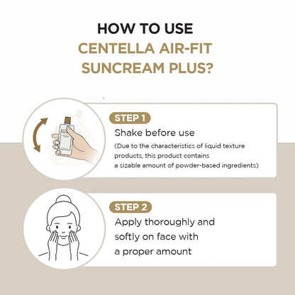 SKIN1004 Centella Air-fit Suncream Plus SPF 50+ | Lightweight & Soothing Sun Protection