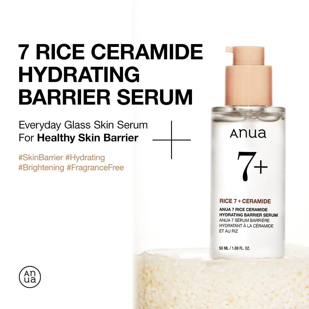 Anua 7 Rice Ceramide Hydrating Barrier Serum: Deeply Hydrates and Strengthens Your Skin