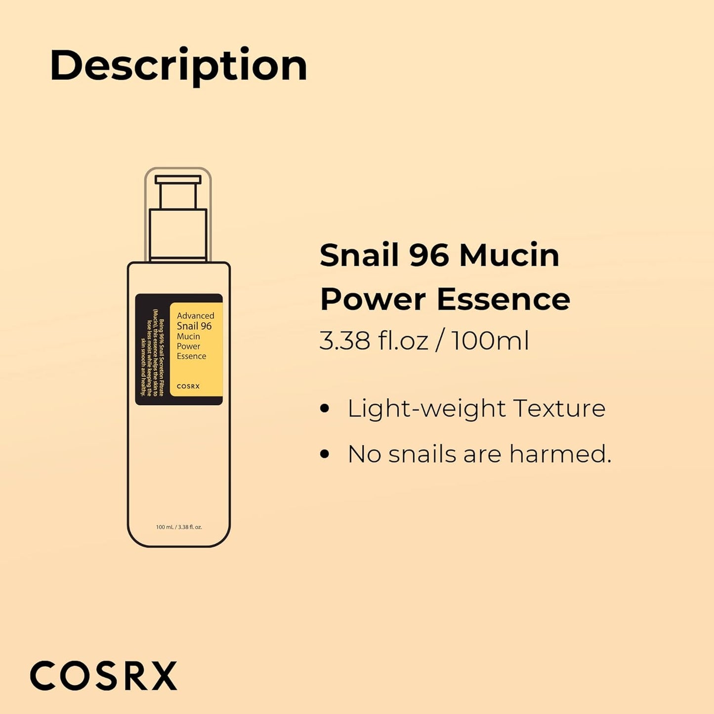 COSRX Advanced Snail 96 Mucin Power Essence: Hydrate and Soothe Your Skin with Snail Mucin