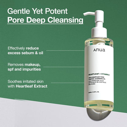 Anua Heartleaf Pore Control Cleansing Oil | Gentle Cleansing and Sebum Control1