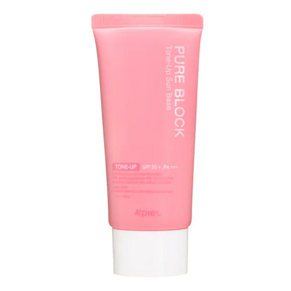 A'PIEU Pure Block Tone-Up Sunscreen SPF50+ PA+++ | Daily Sun Protection with a Brightening Finish