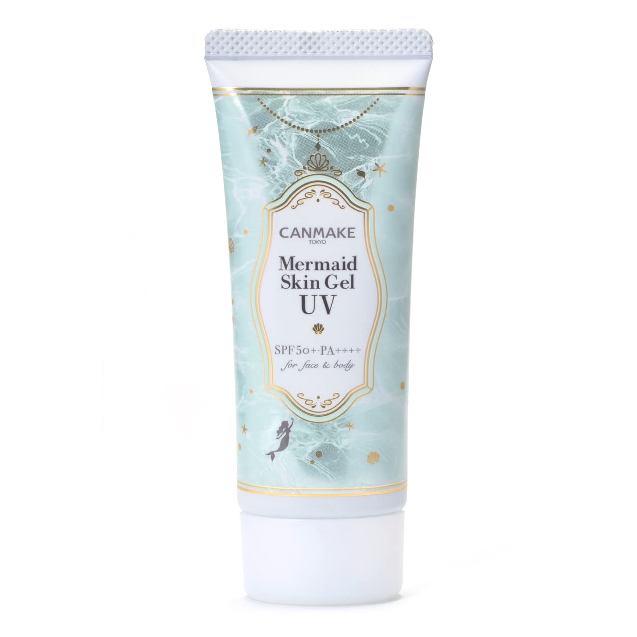 CANMAKE Mermaid Skin Gel UV (C01 CICA*Mint) - 40g | SPF 50+ PA++++ Sunscreen