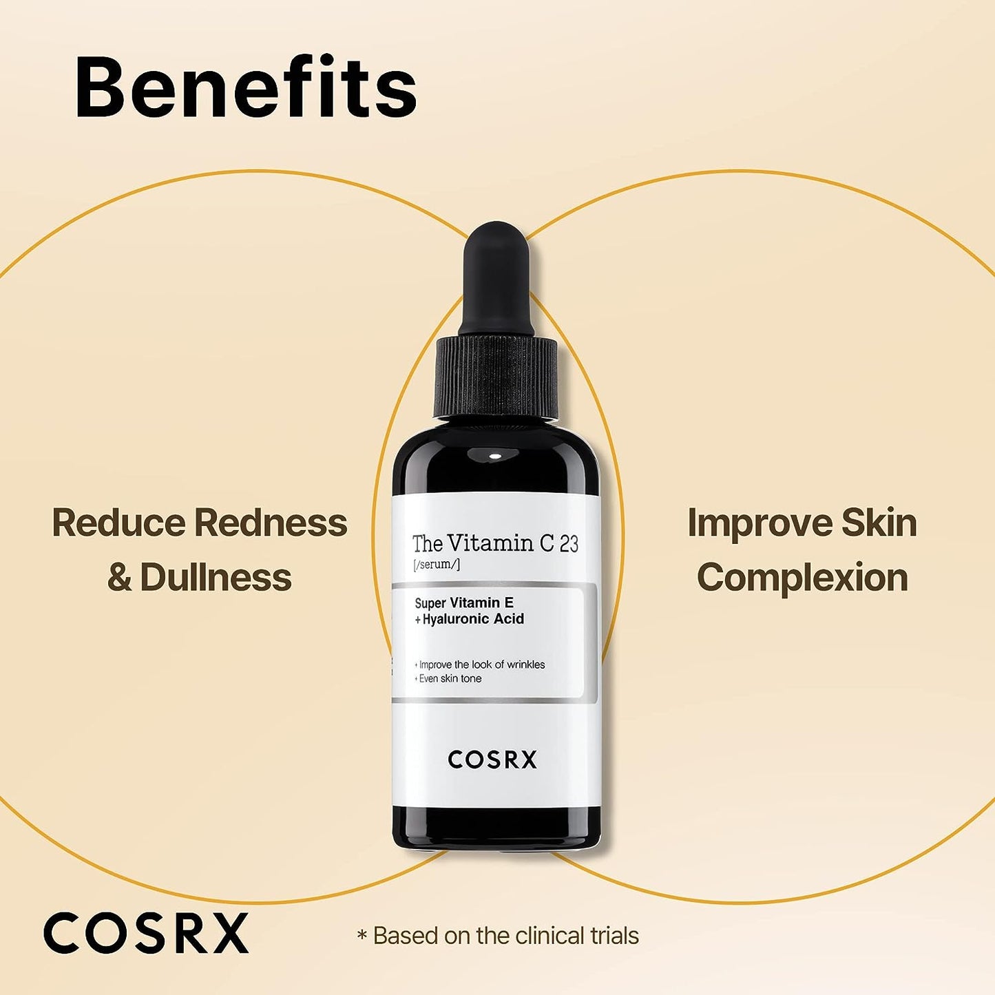 COSRX Pure Vitamin C 23% Serum, 0.67 oz - With Vitamin E & Hyaluronic Acid, Brightens & Hydrates, Reduces Fine Lines, Cruelty-Free