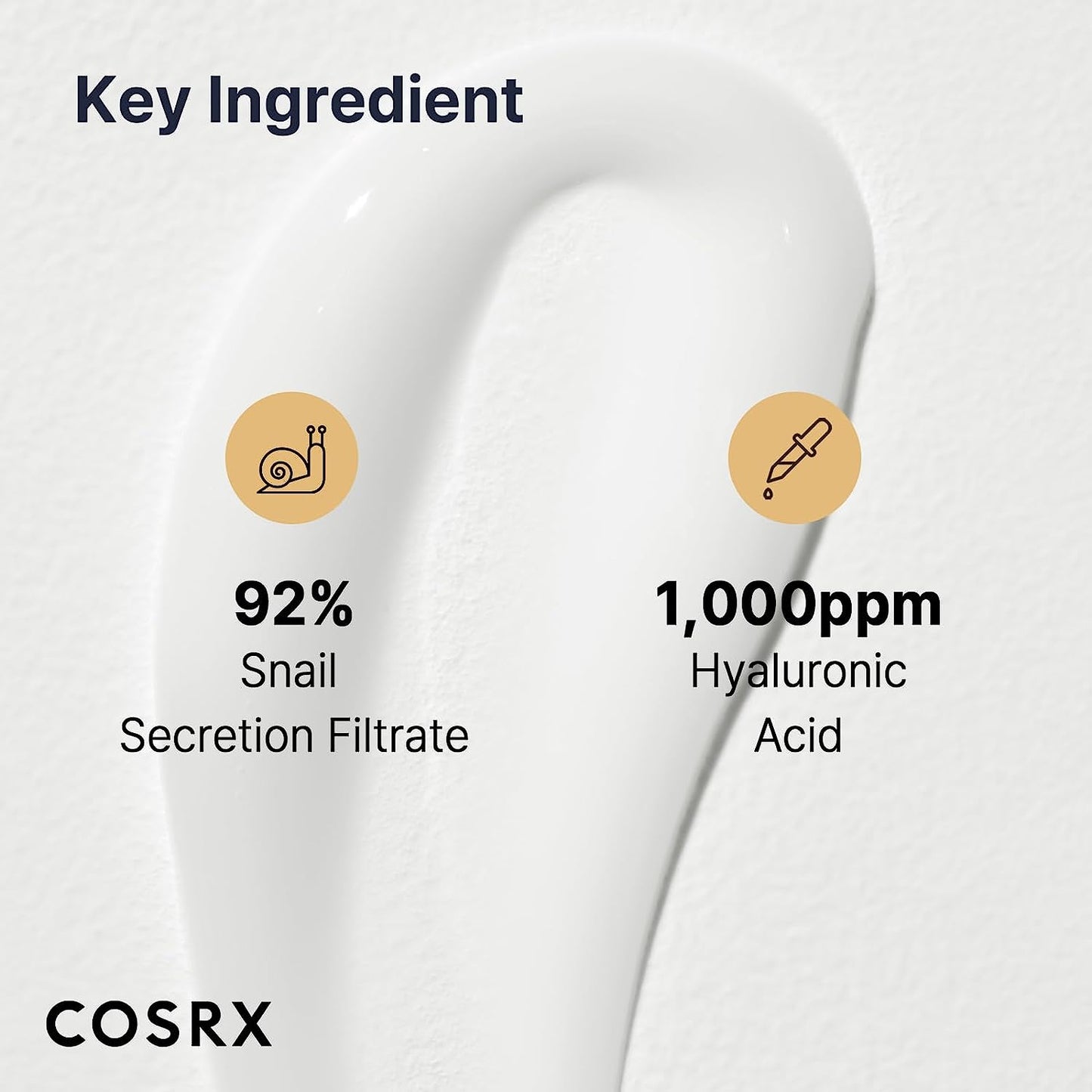 COSRX Snail Mucin 92% humectante 3.52 oz, crema de gel facial de reparación diaria para piel seca, piel sensible, no probado en animales, sin parabenos, sin sulfatos, sin ftalatos, cuidado de la piel coreano (3.52 OZ/100 g)