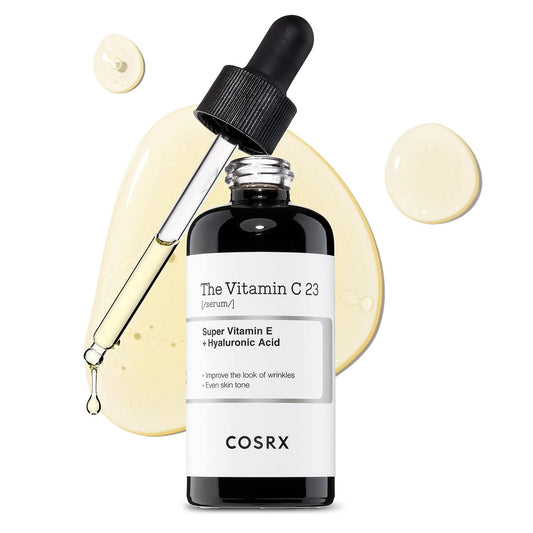 COSRX Pure Vitamin C 23% Suero con vitamina E y ácido hialurónico, suero facial iluminador e hidratante para líneas finas, tono de piel opaco y desigual, 0.67fl.oz/20ml, sin pruebas en animales, cuidado de la piel coreano