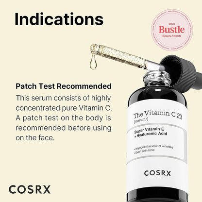 COSRX Pure Vitamin C 23% Serum, 0.67 oz - With Vitamin E & Hyaluronic Acid, Brightens & Hydrates, Reduces Fine Lines, Cruelty-Free