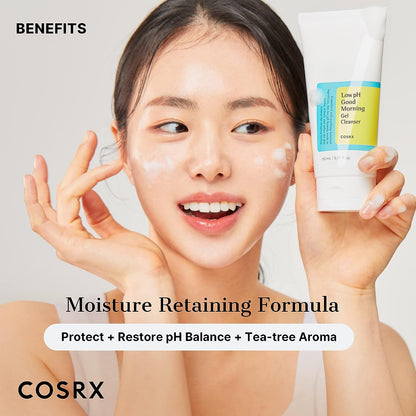 COSRX Low pH Good Morning Gel Cleanser | Gentle, Hydrating Daily Cleanser for Fresh, Smooth Skin